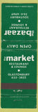 Matchbook Cover - The Market Restaurant Southbury Glastonbury Edmonton?