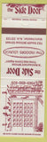 Matchbook Cover - The Side Door Manchester NH