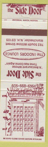 Matchbook Cover - The Side Door Manchester NH
