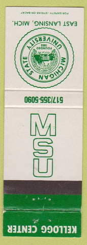 Matchbook Cover - Kellogg Center Michigan State University East Lansing MI