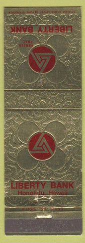 Matchbook Cover - Liberty Bank Honolulu HI