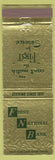 Matchbook Cover - First National Bank Bronson Quincy MI Coldwater Township
