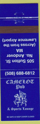 Matchbook Cover - Camelot Pub North Andover MA