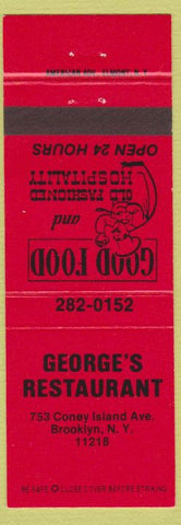 Matchbook Cover - George's Restaurant Brooklyn NY