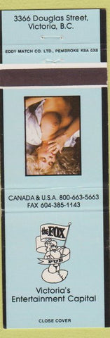 Matchbook Cover - The Fox Victoria BC strip club girlie