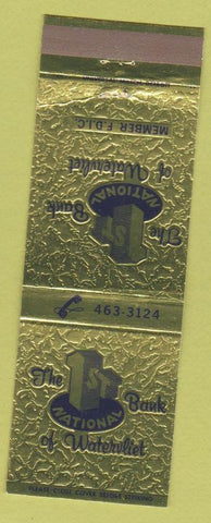Matchbook Cover - 1st National Bank Watervliet NY