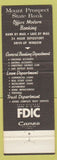Matchbook Cover - Mount Prospect State Bank IL