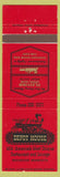 Matchbook Cover - Depot House Rochester MN