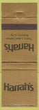 Matchbook Cover - Harrah's Reno Lake Tahoe Atlantic City casino