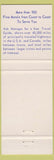 Matchbook Cover - McHoma Lodge Restaurant McAlester OK