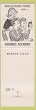 Matchbook Cover - Bank of Kaukauna WI