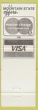 Matchbook Cover - Mountain State Bank Parkersburg WV