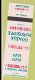 Matchbook Cover - Chinese Horoscope Tarot Cards reading