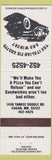 Matchbook Cover - Italian Pie Shop Winery Pizza Eagan MN