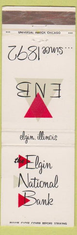 Matchbook Cover - Elgin IL National Bank