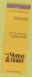 Matchbook Cover - Dohl's Morton Hosue Morton Grove IL