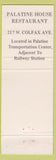 Matchbook Cover - Palatine House Restaurant IL