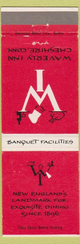 Matchbook Cover - Waverly Inn Cheshire CT