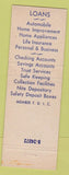 Matchbook Cover - 1st National Bank Sioux City IA WORN