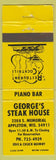 Matchbook Cover - George's Steak House Appleton WI