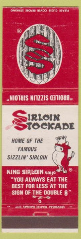 Matchbook Cover - Sirloin Stockade Steak House Oklahoma City OK