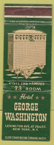 Matchbook Cover - George Washington Hotel New York City WEAR