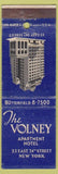 Matchbook Cover - The Volney New York City