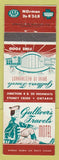 Matchbook Cover - Gulliver's Travels Motel Stoney Creek ON