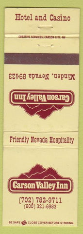 Matchbook Cover - Carson Valley Inn Minden NV
