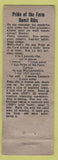 Matchbook Cover - Pride of the Farm Catsup WEAR