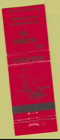 Matchbook Cover - La Marina Inn Playa Del Rey CA
