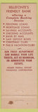 Matchbook Cover - Bellefonte Trust Co PA