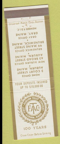 Matchbook Cover - Auburn Trust Co ME