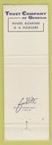 Matchbook Cover - Trust Co of Georgia GA