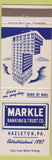 Matchbook Cover - Matchbook Cover Markle Banking Trust Hazleton PA
