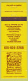 Matchbook Cover - Oliver's Restaurant Motel Monteagle TN