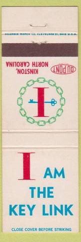 Matchbook Cover - DuPont Kinston NC safety