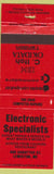 Matchbook Cover - Electroic Specialists Computers Lewiston ME IBM Apple