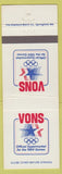 Matchbook Cover - Vons Grocery Store 1984 Olympic Games