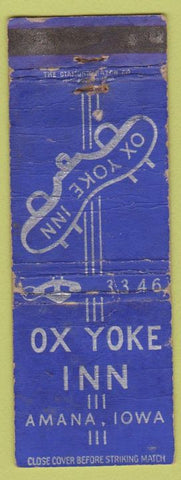 Matchbook Cover - Ox Yoke Inn Amana IA WORN