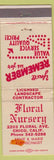 Matchbook Cover - Floral Nursery Chico CA WEAR