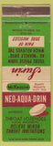 Matchbook Cover - Neo Aqua Drin Throat Lozenges