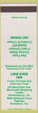 Matchbook Cover - Ling King Inn Chinese Food Richmond Williamsburg VA