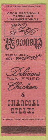 Matchbook Cover - Chances R Cafe York NE WEAR