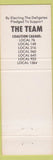 Matchbook Cover - Harold Dunne Directior UAW Region Six