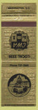 Matchbook Cover - Local CWA Union Washington DC Telephone communications