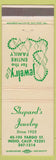 Matchbook Cover - Shepard's Jewelry Indio CA