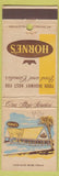 Matchbook Cover - Horne's Highway Restaurants WRITING