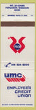 Matchbook Cover - UMC Employee's Credit Union Ferguson MO