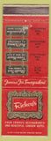 Matchbook Cover - Rickey's Restaurant Garden Hotel San Francisco CA